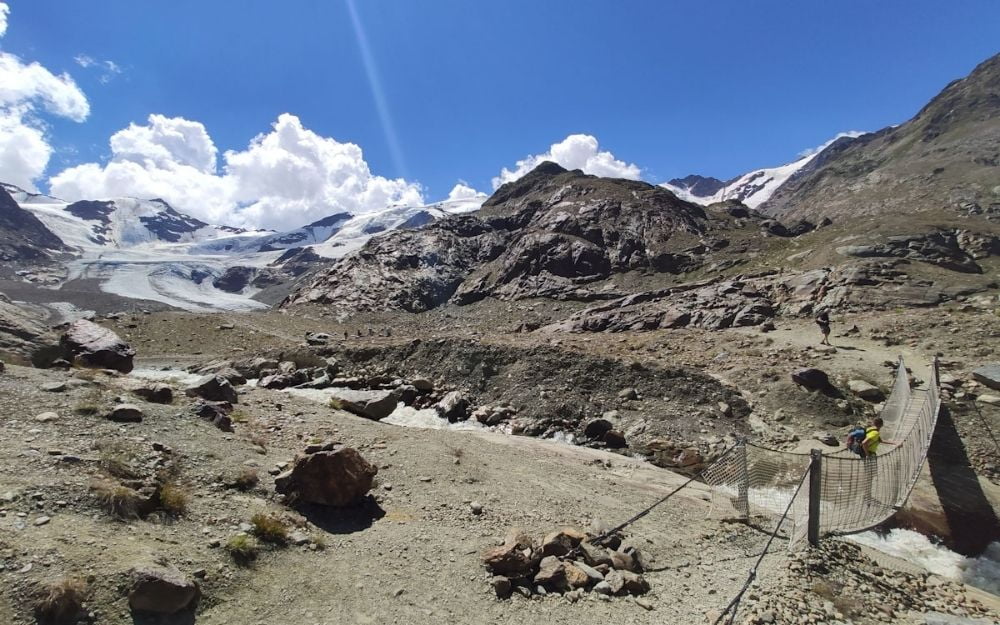 Il ponte tibetano al ghiacciaio dei Forni - BergamoXP